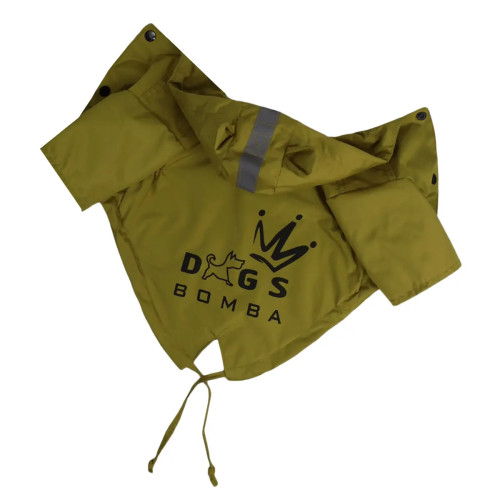 Дождевик парка для собак DB M-135 лаймового цвета