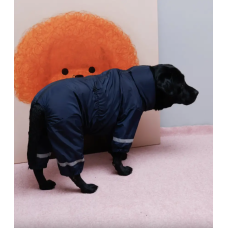 Дождевик для собак Dogs Bomba MB-12 цвета нави для крупных пород