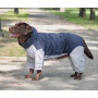 Дождевик для больших собак синий с серым MB-2