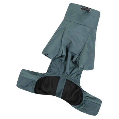 Дождевик для собак Спорт на флисе изумрудного цвета MF-39