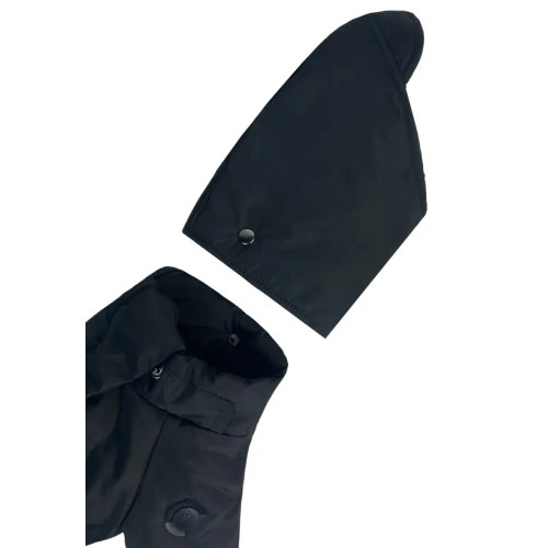 Зимовий комбінезон для собак з поясом чорного кольору R-62