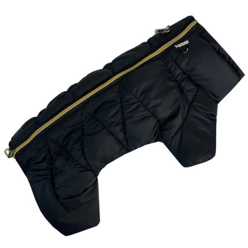 Зимовий комбінезон для собак Comfort NEW чорного кольору R-68