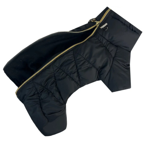 Зимовий комбінезон для собак Comfort NEW чорного кольору R-68