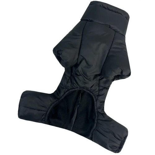 Зимовий комбінезон для собак Comfort NEW чорного кольору R-68