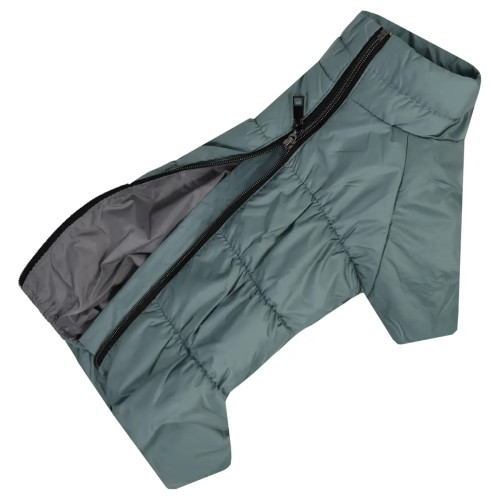 Зимовий комбінезон для такс дівчат м'ятного кольору RT-33