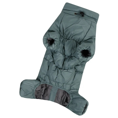 Зимовий комбінезон для такс дівчат м'ятного кольору RT-33