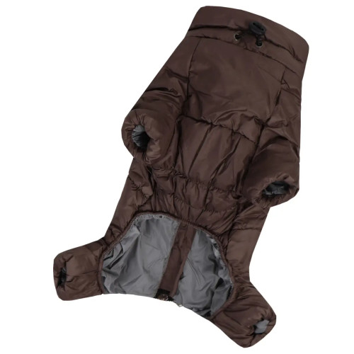 Зимний комбинезон для такс шоколадного цвета RT-37