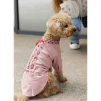 Вишиванка для собак з китицями RY-49 кольору пудра