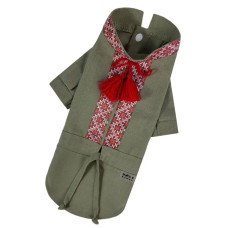 Вишиванка для собак з китицями RY-50 кольору хакі