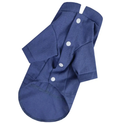 Сорочка для собак RY-57 лляна кольору джинс