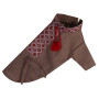 Вишиванка для собак з китицями RY-59 коричневого кольору