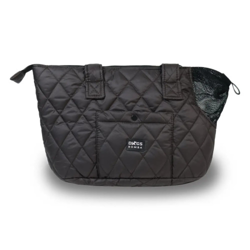 Сумка-переноска для собак стёганая S-114, цвет шоколад