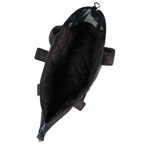 Сумка-переноска для собак стёганая S-114, цвет шоколад