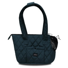 Сумка для собак стёганая S-115 изумруд