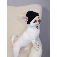 Шапка в’язана для собак Beanie S-103, чорна
