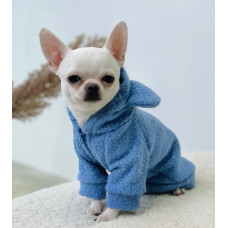 Толстовка для собак баранчик синя Y-311