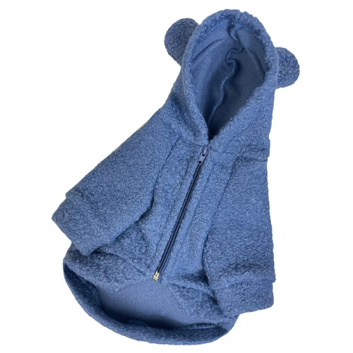 Толстовка для собак барашек синяя Y-311