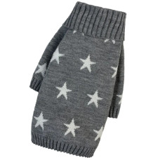 В'язаний светр для собак Y-329 сірого кольору "Зірочки"