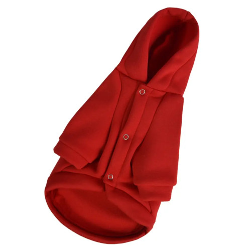 Красная толстовка для собак с карманом Dogs Bomba Y-358