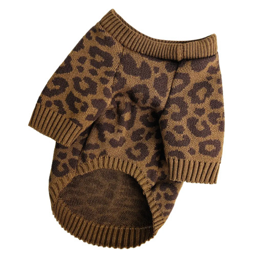 Светр в'язаний для собак Лео шоколад Y-364