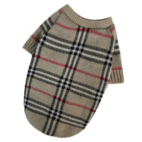 Свитер вязаный для собак Burberry беж Y-365