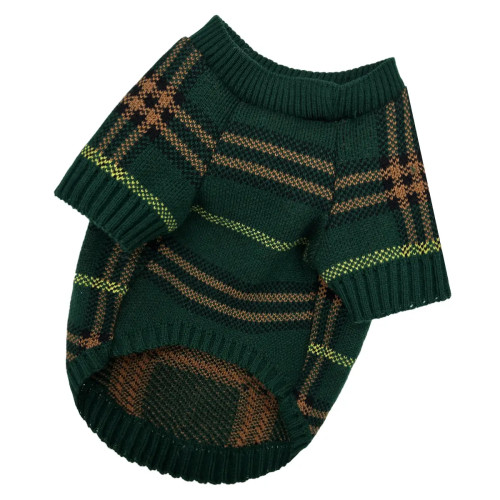 Светр в'язаний для собак Burberry смарагд Y-366