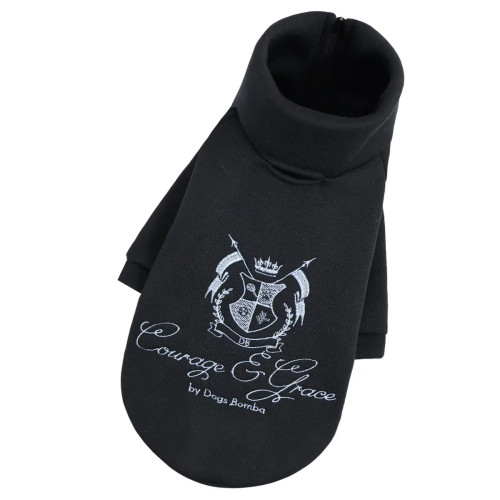 Черная толстовка для собак Кураж Dogs Bomba Y-378