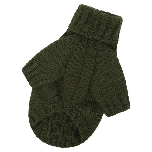 Вязаный свитер для собак «Косичка» хаки Y-387