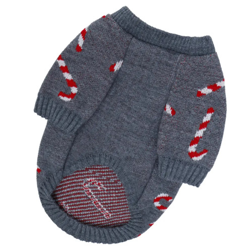 Свитер для собак вязаный «Конфетка» серый Y-390