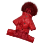 Зимовий комбінезон для собак Dogs Bomba A-77 Червоний лакований