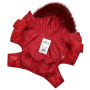 Зимовий комбінезон для собак Dogs Bomba A-77 Червоний лакований