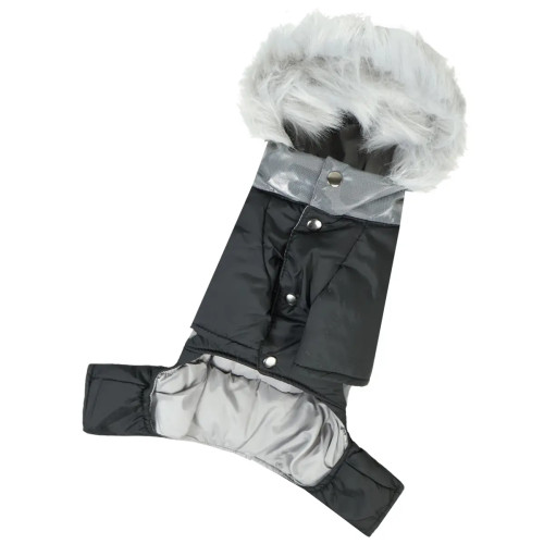 Зимовий комбінезон для собак світловідбиваючий камуфляж A-78