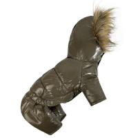 Зимовий комбінезон для собак Dogs Bomba A-82 тауп лакований