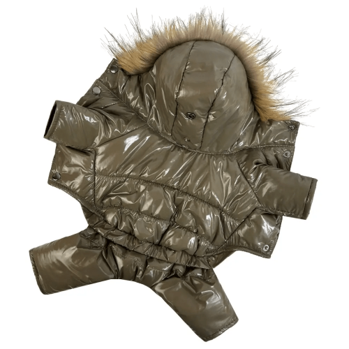 Зимовий комбінезон для собак Dogs Bomba A-82 тауп лакований