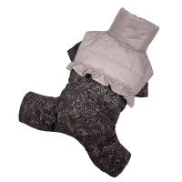 Зимний комбинезон для собак-девочек с рюшками и узорами AD-22