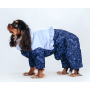 Зимний комбинезон для собак Dogs Bomba AD-28 синего цвета с узором