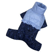 Зимовий комбінезон для собак Dogs Bomba AD-28 синього кольору з візерунком