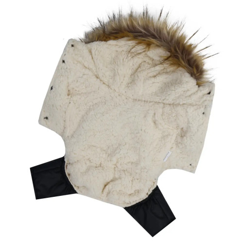 Зимовий комбінезон для собак Dogs Bomba AM-23 Абстракція на хутрі з капюшоном