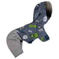 Зимний комбинезон собак на меху с капюшоном монстрики AM-26