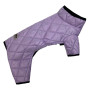 Зимний комбинезон для собак двухсторонний стеганый лавандового цвета AS-10