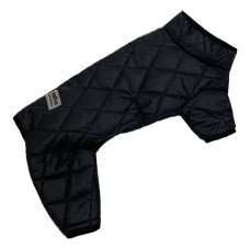 Зимний комбинезон для собак двухсторонний стеганый черный AS-9