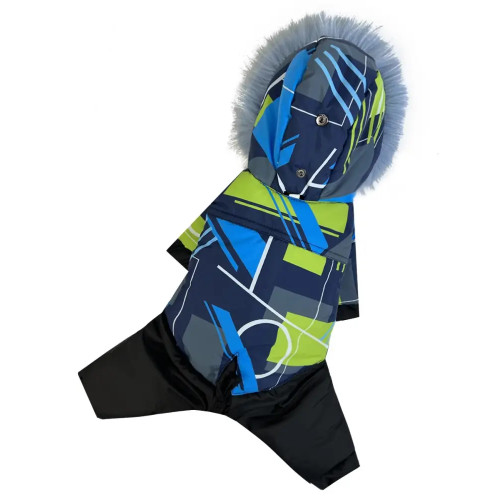 Комбинезон со съёмными штанами для собак Dogs Bomba с геометрическим принтом CO-35