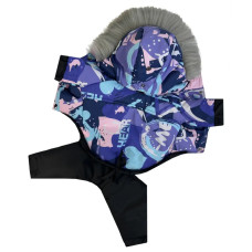 Комбинезон со съёмными штанами для собак Dogs Bomba с принтом сердца CO-36