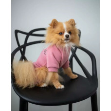 Костюм для собак на змейке пудра D-124