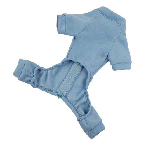 Костюм для собак на змійці блакитного кольору D-135