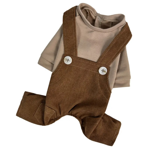 Костюм для собак D-211 вельвет шоколад весенне-летний