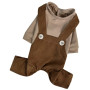 Костюм для собак D-211 вельвет шоколад весенне-летний