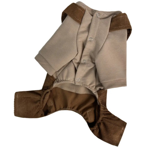 Костюм для собак D-211 вельвет шоколад весенне-летний