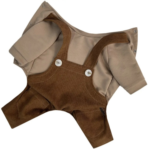 Костюм для собак D-211 вельвет шоколад весенне-летний