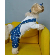 Костюм для собак D-213 джинс панды весенне-летний